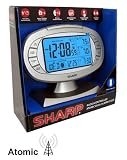 Sharp Radio Controlled Atomic Dual Alarm Clock, Wireless Outdoor Sensor Included,(SPC315)