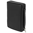 Bible Cover: Exlarge Black Genuine Leather