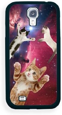 Hipster Flying Space Cats Samsung Galaxy S4 I9500 Case - Fits Samsung Galaxy S4 I9500