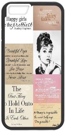 Audrey Hepburn Quote Cover Case for Iphone6 Plus 5.5",diy Audrey Hepburn Quote cover case