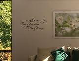 YOUR LOVE IS MY LIGHT, SUN OF ALL MY MORNINGS, FIRE OF ALL MY NIGHTS Vinyl wall quotes stickers sayings home art decor decal