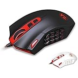 Redragon M901 PERDITION 16400 DPI High-Precision Programmable Laser Gaming Mouse (Black)