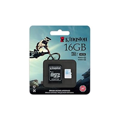 Kingston Digital 32GB MicroSDHC UHS-I U3 Action Card, 90R/45W &amp; SD Adapter (SDCAC/32GB)