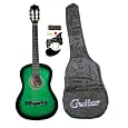 Beginners Green 38 Inch Acoustic Guitar W/ Accessories