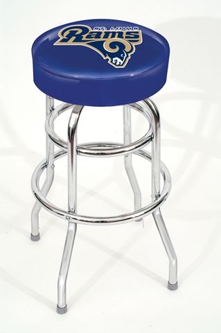 Saint Louis Rams St Backless Swivel Sports Bar Stool