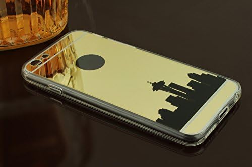 Halcyon T.'s iPhone 6 Mirror Case: Seattle Skyline Reflective Series (Gold)