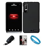Black 2 Piece Protective Snap-On Hard Case Cover for Motorola Droid 3 Veriz ....