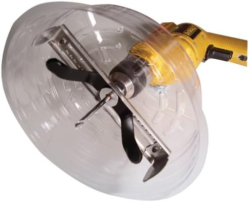 1 - Medium Adjustable Quick-Cutter Hole Saw, Cuts round holes from 2 1/2" - 7" in drywall & ceiling tile with no mess when using the clear, flexible dust shield, Fits a 3/8" & 1/2" drill chuck & can be used with cordless drills, AB 1027