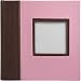 Milano Photo Album, Embossed Spine, Photo Pocket On Cover, 9x9", Pink