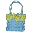 AppleGreen/Turquoise - Large Bow Bucket Purse