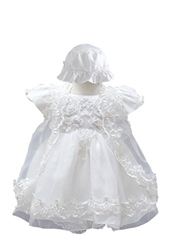 BabyPreg® Baby Girls Christening Baptism Gown Birthday Party Dress