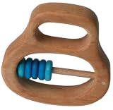 Wooden Blue Bead Rattle