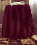 Concord 70 Round Tablecloth - Burgundy
