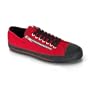 Men'S Canvas 2 Zipper Low Top Sneaker (Red-Men's 7)