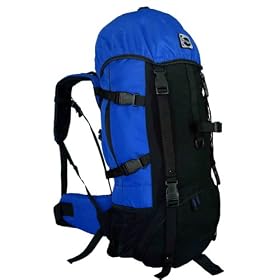 NEW CUSCUS 60+10L Internal Frame Backpack Hiking Camp Travel Bag -Navy-Free Rain Cover