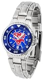 Southern Methodist Mustangs SMU NCAA Womens Steel AnoChrome Watch