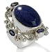 himalayan22 - Himalayan Gems™ Gemstone Sterling Silver Openwork Oval Ring