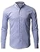 FLATSEVEN Men's Slim Fit Casual Oxford Button Down Shirt