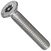 18-8 Stainless Steel Socket Cap Screw, Inch, Flat Head, Internal Hex Drive, Plain Finish, Meets ASME B18.3 2003 Specifications, Right Hand Threads, Made In US
