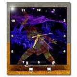Kadaicha Man Australian Mythology Digital Painting - 6x6 Desk Clock
