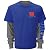 Dale Earnhardt Jr. #88 NASCAR 2014 Superman Adult T-Shirt Combo - Royal Blue/Gray