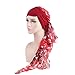 Bohemia Chemo Headwear Turban for Women Long Tail Head Scarf Head Wraps Cancer Hats (Wine)