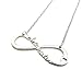 Crescendo SJ New Celebrity Fans 'ARIANATOR' Pendant w/18 Link Chain Fashion Necklace XC449R