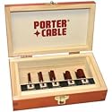 Homier Porter Cable 5 Piece Straight Router Bit Set