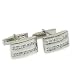 Gifts for Him Sterling Silver Zircon Gemstone Cufflink