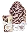 Blooming Bouquet Gift Sets - SWEET SAFARI PINK- Hooded Towel & Wash Set