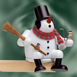 Christmas Smoker - Snowman (6.7 inches)