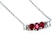 14K .55 CTW Ruby & Diamond Necklace