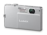Panasonic LUMIX DMC-FP1EG-S Digitalkamera (12 Megapixel, 4-fach opt. Zoom, 6,86 cm Display, Bildstabilisator) silber
