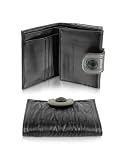 Luana Odin - Black Croco Stamped French Purse Wallet