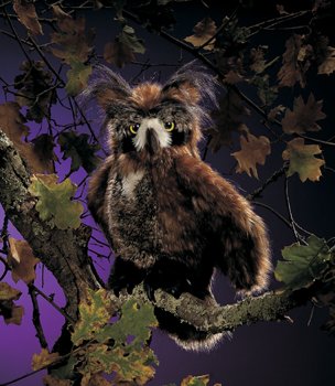 Great Horned Owl Hand Puppet