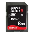 SanDisk SDSDRH-008G-A11 Ultra II 8GB/15MB SDHC Card (Black)