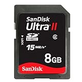 CARD, SECURE DIGITAL, ULTRA II, 8GB,15MB/SEC, W/READER