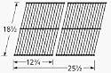 Porcelain Coated Stainless Steel Wire Cooking Grid for DCS and Charbroil Grills (Set of 2)