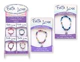 Fimo & Crystal FAITH & LOVE Children's Cross Charm Bracelet