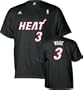 Dwyane Wade adidas Name and Number Miami Heat T-Shirt - XX-Large