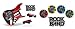Video Games : Rock Band Drum, Guitar Skin Combo, Fits Xbox 360 / PS3/2 Rockband - Toxicity Red