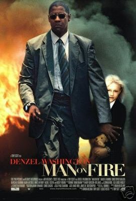 Man On Fire Original Double Sided 27x40 Movie Poster - Not A Reprint