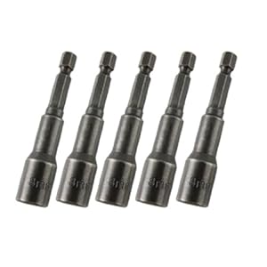 A10092100ux0110 8 x 65mm Magnetic Nut Driver Hex Socket Bits (5 Pieces)