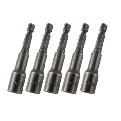 A10092100ux0110 8 x 65mm Magnetic Nut Driver Hex Socket Bits (5 Pieces)