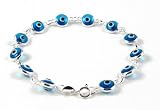 Translucent Light Blue Evil Eye Bracelet in 8mm eye beads 41Lu9an74vL. SL160 Translucent Light Blue Evil Eye Bracelet in 8mm eye beads
