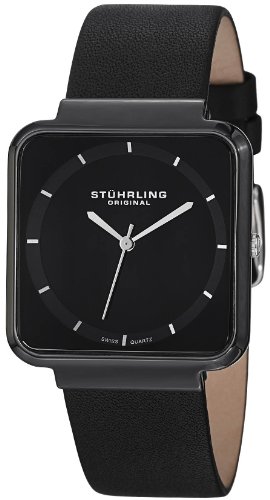 Stuhrling Original Women's 438.12OB1 Leisure Ceramic Carnivale Swiss Quartz Ultra Slim Black Ceramic Case Watch
