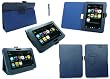 Emartbuy � Amazon Kindle Fire Ad Alta Definizione Da 7 Pollici Tablet Blu Stylus + Blu Cuoio Multifunzionale / Multi Angle Portafoglio / Cover / Stand / Involucro Typing