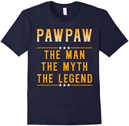 Men's Pawpaw The Man The Myth The Legend T-Shirt Large Navy