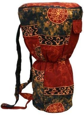 Red Celestial Djembe Bag, XXL: 26" x 16"