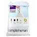 simplehuman Custom Fit Trash Can Liner G, 30 Liters / 8 Gallons, 20-Count (Pack of 4)